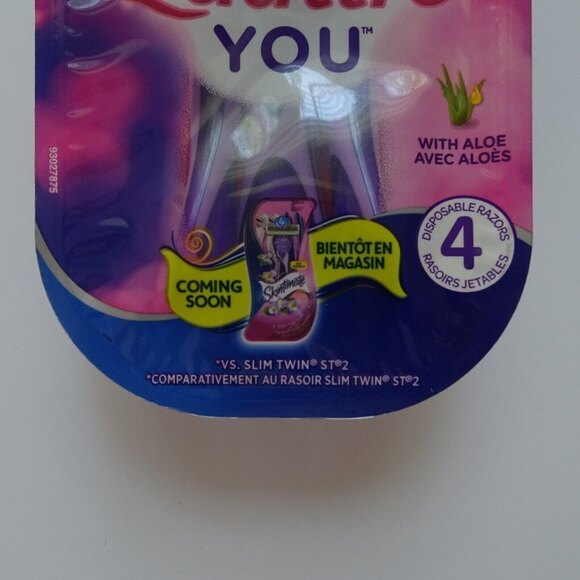💰3/$25 SCHICK Quattro You 4-Pack Disposable Razors Sealed New - Picture 2 of 5